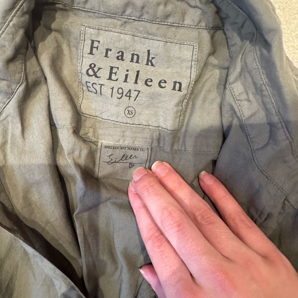 Frank & Eileen Olive Button-Up Eileen Shirt - image 3